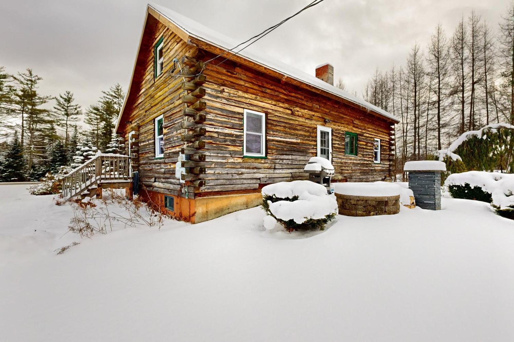 Twin View Log Home Carroll Extérieur photo
