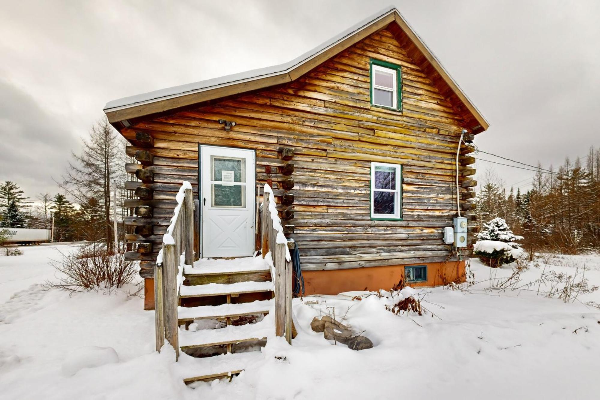 Twin View Log Home Carroll Extérieur photo
