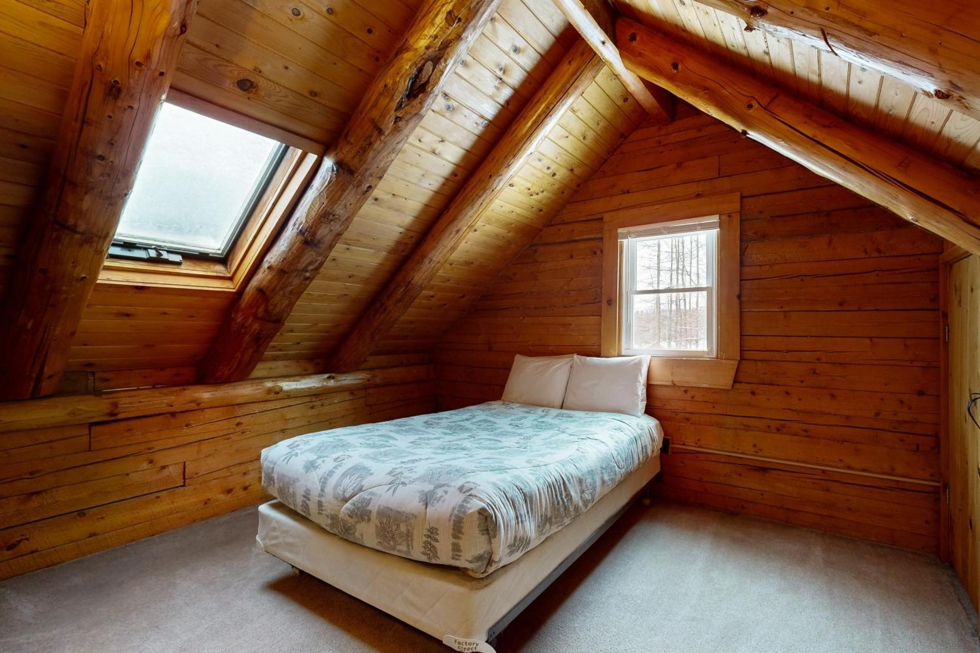 Twin View Log Home Carroll Extérieur photo