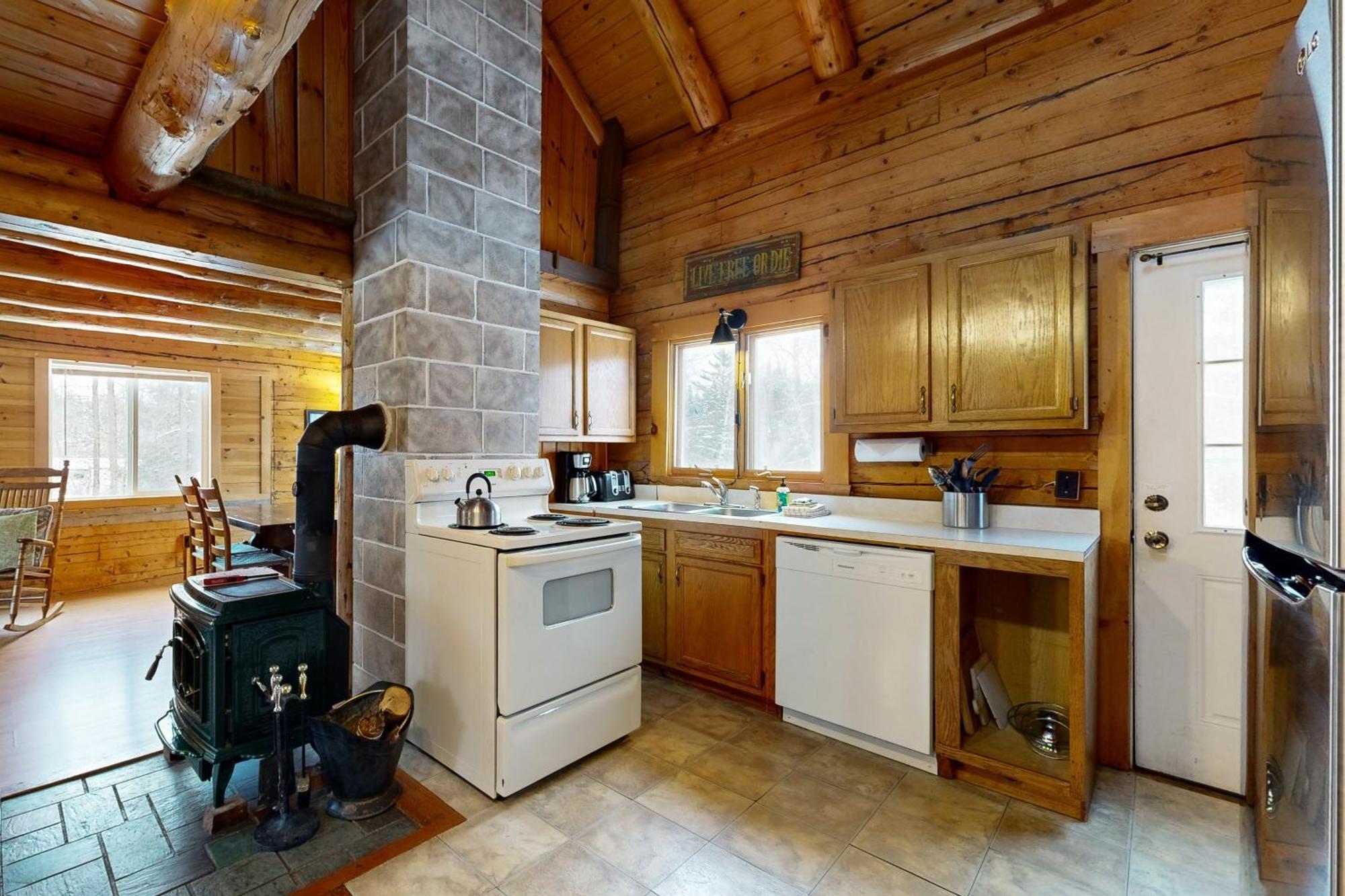 Twin View Log Home Carroll Extérieur photo