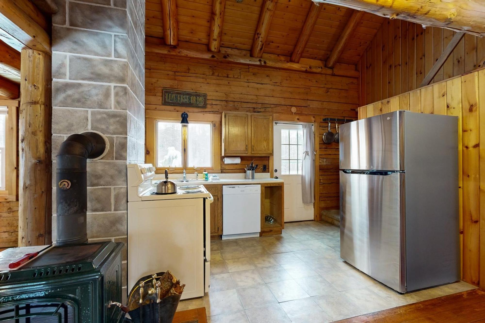 Twin View Log Home Carroll Extérieur photo