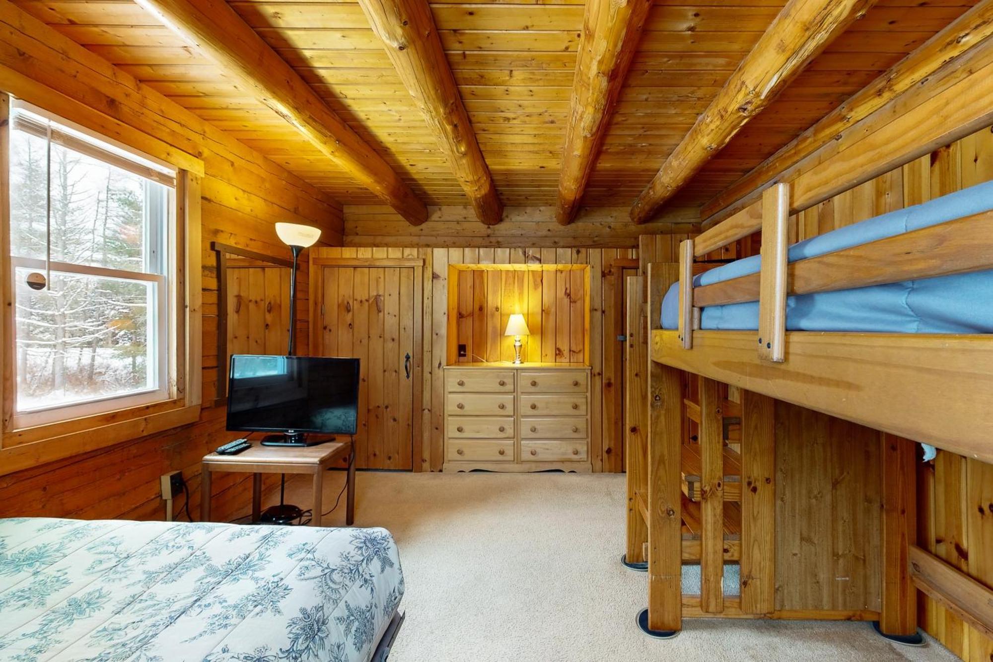 Twin View Log Home Carroll Extérieur photo