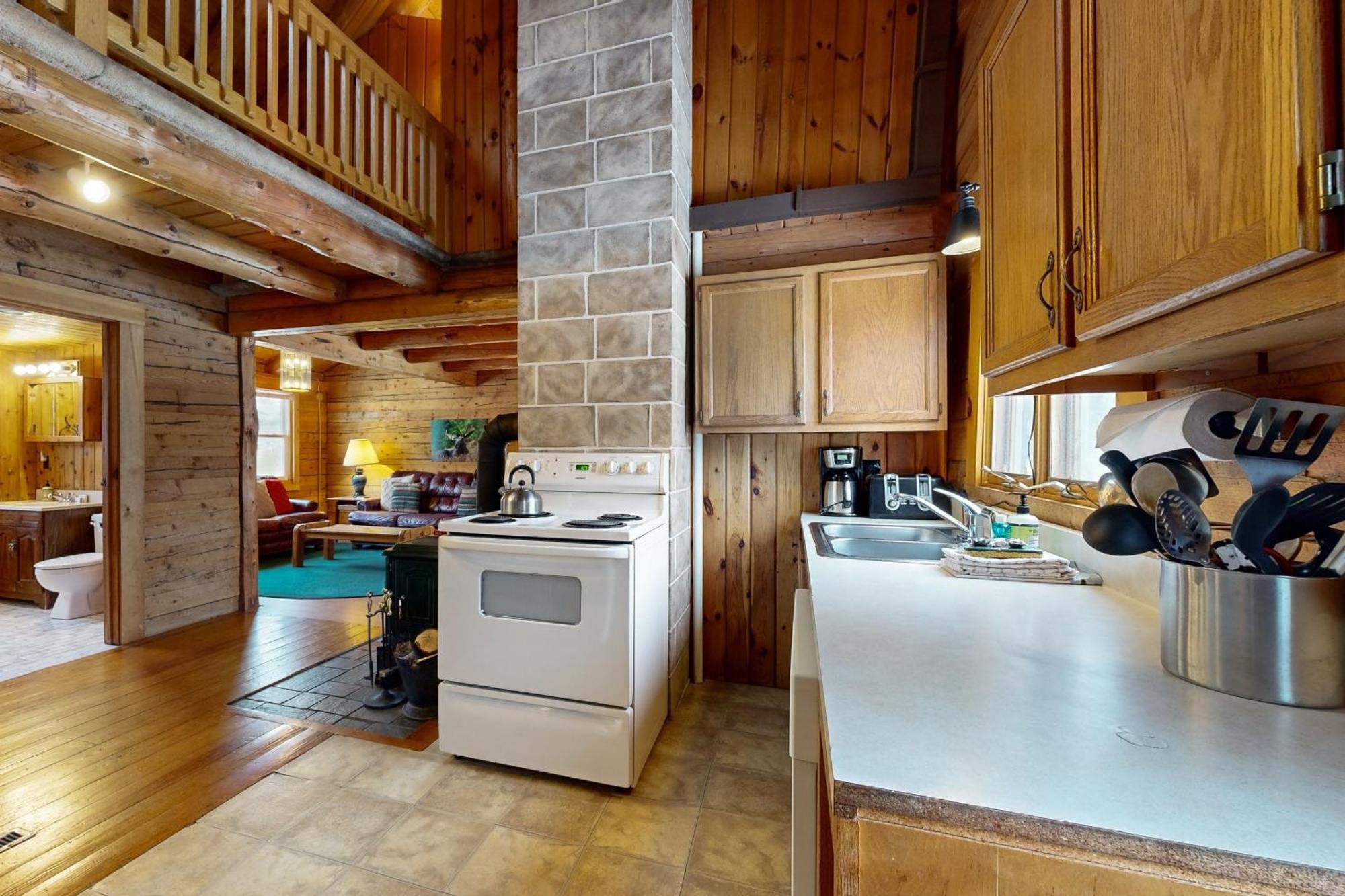 Twin View Log Home Carroll Extérieur photo
