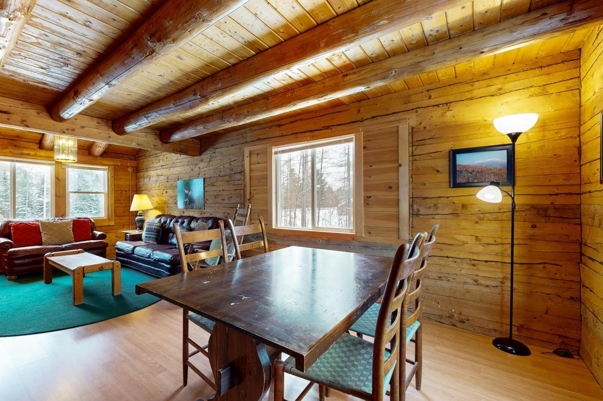 Twin View Log Home Carroll Extérieur photo